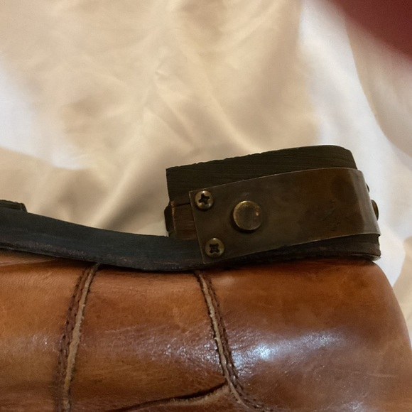 Zigi Girl Brown/Tan Distressed Cowboy Boots with Buckles and Jewels Size 9 - Picture 14 of 16